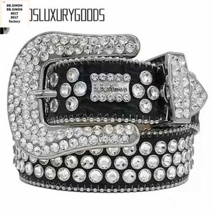 2022 Cintura di design Bb Simon Cinture per uomo Donna Cintura con diamanti lucenti Cintura nera Uomo2