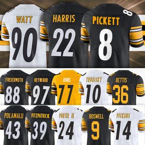 90 T.J. Watt Football Jersey Kenny Pickett George Pickens Najee Harris Mitch Trubisky Cameron Heyward Chris Boswell Alex Highsmith Jerome Bettis Mason Rudolph