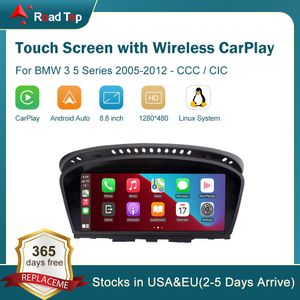 Multimídia sem fio Apple CarPlay Android Auto Multimedia para BMW 3/5 Série E60/E61/E62/E63/E90/E91/E92/E93 CCC/CIC Unidade 8.8 '' Tela de toque