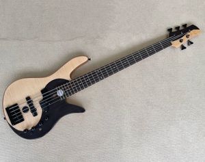 Custom 5 Strings Yinyang Taiji Electric Bass Guitar с черным оборудованием можно настроить