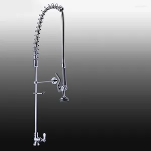 Kitchen Faucets All Solid Brass High Pressure Faucet Single Cold With Spray Top Quality