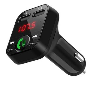 Lettore Mp3 Caricabatteria da auto per chiamate 5V/3.1A Vivavoce Bluetooth senza fili Trasmettitore FM Ricevitore radio Adattatore audio musicale stereo Doppia porta USB Caricatore rapido