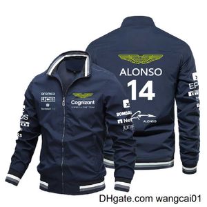 Men's Jackets Aston Martin F1 Jacket 2023 14 Fernando Alonso Jack Van F1 Formula 1 Racing Suit Motorcyc Riding Uniform Jacket 0406H23