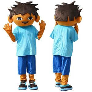 Professional Cartoon Boy Mascot Costumes Adult Walking Performance Clothing Children's Day Carnival Party Anime Performance Props