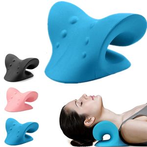 Integrated Fitness Equip Neck Shoulder Stretcher Pain releaser Cervical Traction Device Pillow for Relief Spine Alignment 230406