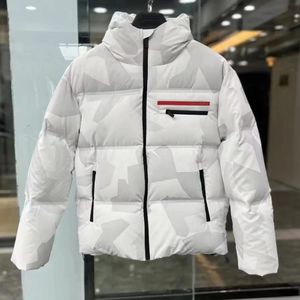Mens Ceket Markası Down Puffer Parkas Fermuar Paltolar Kışlı Kapüşonlu Mektup Out Giyim Ceketleri Puf S-2XL