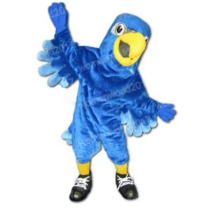 Halloween Blue Eagle Mascot Costume Cartoon Character Outfits Suit Adults Size Outfit Birthday Christmas Carnival Fancy Dress For Men Women