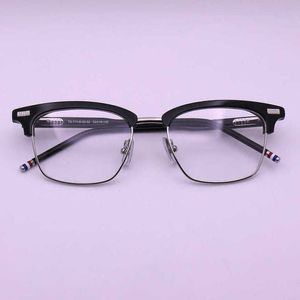Modische Luxus-Sonnenbrille im Freien Myopie-Gläser tb711 Box Myopie-Rahmen arbeiten koreanische optische Linse um