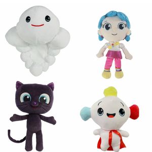 الشركات المصنعة بالجملة 4 تصاميم من True و Rainbow Kingdom Purple Plush Toys Cartoon Dolls Television Peripheral Dolls for Children's Gifts