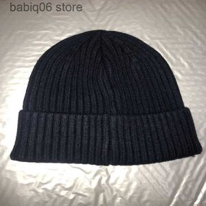 Beanie/Skull Caps Två lins avtagbara hattar utomhus bomull stickade mössor Vindtäta män Goggle Skull Caps Casual Male Winter Warm Hat High Quality T230406