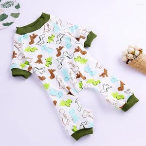 Dog Apparel Four-legged Pajamas Pet Clothes Jumpsuits Clothing Dogs Super Small Costume Cotton Chihuahua Print Summer Comfortable