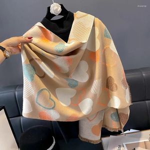 Lenços pashmina xale envoltório cachecol para mulheres design inverno quente cashmere bandana feminino grosso cobertor macio bufanda