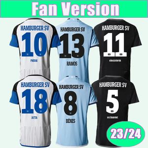 23 24 Hamburger SV Mens Soccer Jerseys SCHONLAU BENES GLATZEL PHERAI KONIGSDORFFER RAMOS REIS JATTA OZTUNALI Home Away 3rd Football Shirt Short Sleeve Uniforms