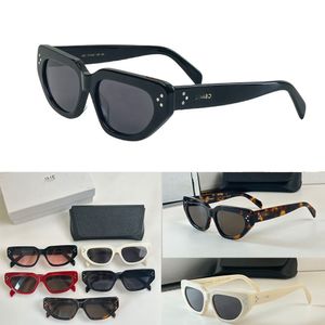 Designer Women Arc de Triomphe Acetate Cat Eye Frame Black Frame 52 Solglasögon Fashion Designer Lady Frame Lunettes de Soleil 40273