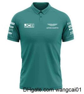 Erkek Polos Erkekler Polos Aston Martin Takımı F1 Formula One Wec Vettel Sürücü Gömlek Erkek Kadınlar Racing hayranları Kısa Seve Summer Wohz 0406H23