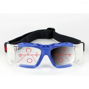Sunglasses Gradient Blue Comfort Oversized Anti-Impact Shockproof Pochromic Progressive Multifocal Reading Glasses Add 75 To 400