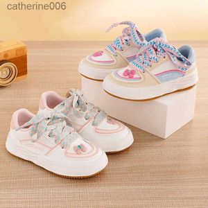 Sneakers Huili Casual Sneakers 2023 Spring New Fashion Girl Princess Shoes Kids' Breathable Small White Sports ShoesL231106