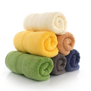 Towel 35 75cm Cotton Face 2023 Solid Blue Soft Hair Towels For Adults Yellow Hand Absorbent Gym Sport Terry