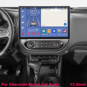 256G 13.3inch 2din stereo araba DVD Radyo Chev Kurod Carplay Android Otomatik Araba Multimedya Oyuncu GPS Navigasyon Kafa Ünitesi WiFi