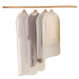 Roupas de armazenamento de armazenamento de roupas transparentes de pó de pó de pó capas de traje de roupa de vestuário organizador de armário para casa