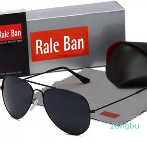 Designer-Piloten-Sonnenbrille für Herren, Rale Ban-Brille, Damen-Schutzbrille, echte Glaslinse, goldfarbener Metallrahmen, Sonnenbrille zum Fahren, Angeln, mit Originalverpackung