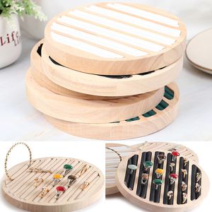 Watch Boxes Cases 1PCS Round Storage Jewelry Ring Display Tray Holder For Shop Retail Commercial Use 230404