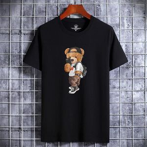 Herr T-shirts Funny Bear Harajuku T-shirt För män Sommar T-shirt KortärmadT-shirt Herrkläder Man