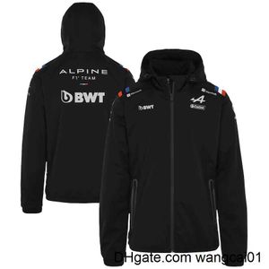 Jaquetas masculinas Alpine F1 Team 2022 Jaqueta de chuva Site vende muitos homens na primavera e no outono Casaco corta-vento ao ar livre 0406H23