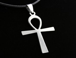 Fashion Ankh Key Stainless steel Pendant Necklace Egyptian mysterious symbol Amulet Men Women Gift ancient ANKA Cross4484014