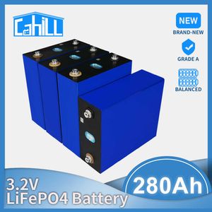 280Ah 271Ah Lifepo4 Battery Cell 3.2V New Rechargeable Battery DIY 12V 24V 48V For Electric RV EV Golf Car Outdoor Solar Energy