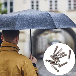 Guarda-chuvas 11 Pcs Guarda-chuva Acessórios Bead Substituição Osso Cobre Cauda Liga de Alumínio Grânulos