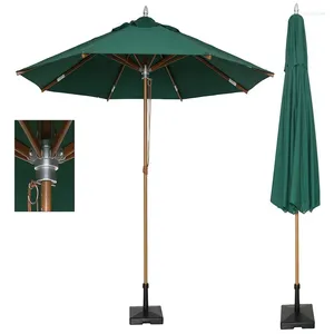Umbrellas High Grade All Aluminum Alloy Outdoor Pull Rope Umbrella DIA 3.0M