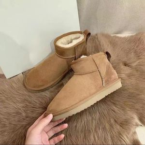 Designer Ultra Mini Plataforma Botas Austrália Tazz Chinelos Tasman Fur Slides Womens Snow Boot Conforto Pele De Carneiro Botas De Inverno Camurça Sapatos De Lã Tamanho 35-44