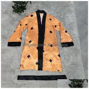 Bath Robe Orange Hipster toppkvalitet kvinnor lyxiga sömnkläder hem badrum oudoor gudinna måste designer kläder droppleverans trädgård dhi8x