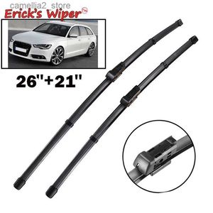 Windshield Wipers Erick's Wiper LHD Front Wiper Blades Set For Audi A6 C7 2012 - 2017 Windshield Windscreen Clean Window Car Rain Brushes 26"+21" Q231107