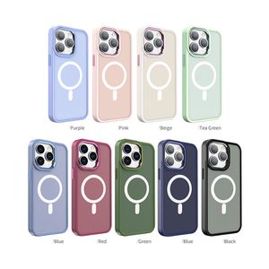 Strong Magnets Magsoge Transparent Cases Magnetic Wireless Charging Case for iPhone 14 12 11 13 Pro Max Mini XR Xs 7 8 Plus SE