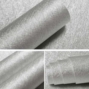 Papéis de parede Silver White Peel e Stick Decor de quarto de decoração auto -adesiva papel de parede 3D Papel de parede de contato 3m Roll