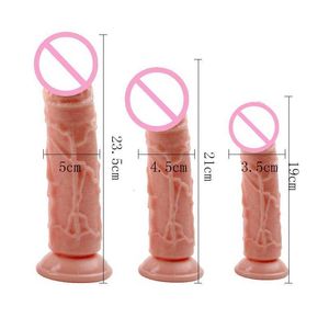 Massageador de brinquedos sexuais CM36 Dildo realista para mulheres de sucção de sucção feminina simulação anal pênis enorme tpe juguetes uales