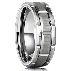 T GG Moda 8 MM Anel de Carboneto de Tungstênio Preto Celta Dragão Azul Anel de Fibra de Carbono Homens Aliança de Casamento