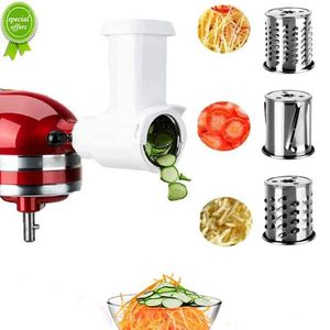 Neuer Fleischwolf Slicer Shredder Aufsatz kompatibel für Kitchen Aid Standmixer Gemüsewolf Slicer Chopper Teile