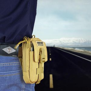 Outdoor-Taschen Taktische Molle-Tasche Gadget-Geldbörse bis 6,5 Zoll Handy-Holster-Gürteltasche, geeignet zum Laufen, Wandern, Camping