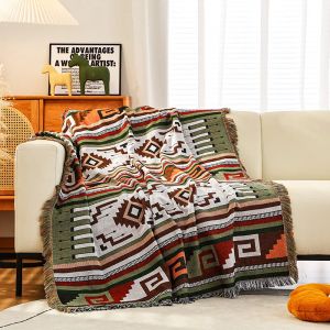 Blankets Ethnic Bohemian Blanket Outdoor Beach Picnic Blankets Plaid Bed Soft Sofa Mats Multifunction Travel Rug Breathable Throw Blanket 221208