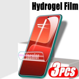 Ochrona ekranu telefonu komórkowego 3PCS Protektor ekranowy dla 13 Pro 12 Lite 12t 12S Ultra Mi 11 11t Film żel wodny Hydrożel 12lite Film bezpieczeństwa Not Glass P230406