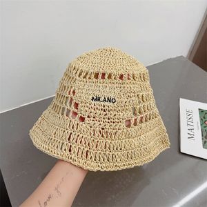 Tasarımcı Buck Hats Erkek Kadın Lüks Yaz Saman Erkekler Fisher Sunhats Tatil Beanies Caps Moda Strawhat Örgü Kapağı