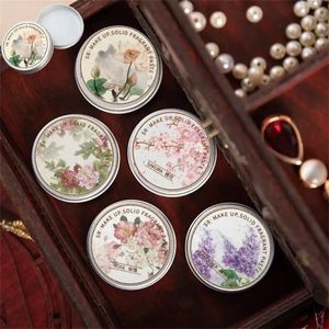 Solid parfymkvinnor parfymer Peony Lotus Sakura Lavendel Portable Balm Fresh Elegant Long Time Fragrances Body Antiperspirant Gift 231107