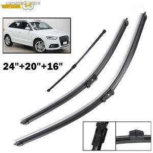 윈드 실드 와이퍼 MISIMA WINDSHIELD WINDSCREEN WIPER 블레이드 AUDI Q3 MK1 2011- 2017 A4 B8 2008 2009 2012 2012 2013 2016 Q231107 용 전면 후면 창