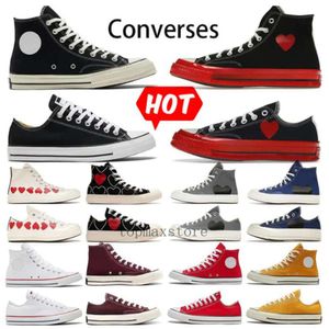 Klassiska 1970 -talets sneakers för Converser Men Women Taylor Wholesale Converse Shoes Gemensamt namn Star Platform Low High White Black Sneaker Chucks Chuck 70
