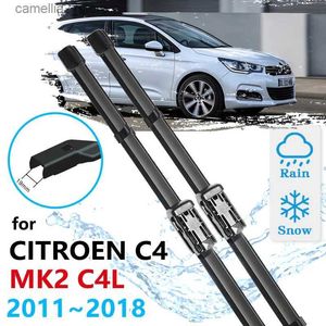 Windshield Wipers Car Front Wiper Blade för Citroen C4 B7 MK2 C4L 2011 2012 2013 2014 2015 2016 2017 2018 Windscreen Windshield Accessories Auto Q231107