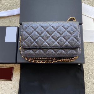 Classic chain shoulder bag flap clutch bag handbag 15A upgraded magnetic metal Cross body Calfskin Lambskin quilted caviar shoulder Bags G231172PE-9