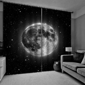 Blackout curtain 3D Blackout Curtains Living Room Bedroom Hotel Window curtains black star curtains